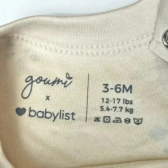 NWT Goumi Kids x Babylist LS Organic Floral Bodysuit Morocco Baby Girls 3-6m - Picture 3 of 11